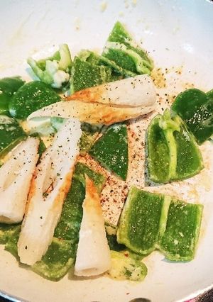 ピーマンとちくわのマヨネーズ焼き-レシピのメイン写真