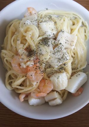 シーフードとクリームチーズのパスタ-レシピのメイン写真