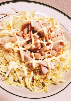 簡単！白菜とチキンサラダ-レシピのメイン写真