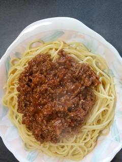 ミートソースパスタ-レシピのメイン写真