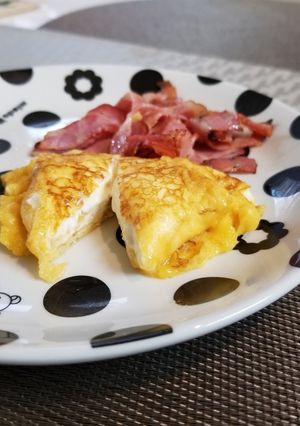 クリームチーズ入り卵焼き-レシピのメイン写真