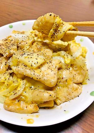 鶏胸肉と白菜のチーズでトロッとカレー炒め-レシピのメイン写真