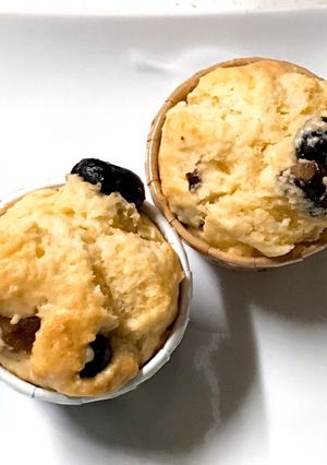 おせちの残りの黒豆と栗でマフィン-レシピのメイン写真