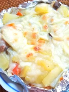 白菜のクリームチーズ煮のトースト-レシピのメイン写真