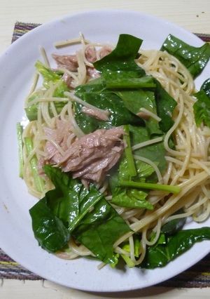 ツナとほうれん草のパスタ（痩せるパスタ）-レシピのメイン写真