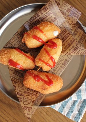 食べて楽しい！のび～るミニチーズハットク-レシピのメイン写真