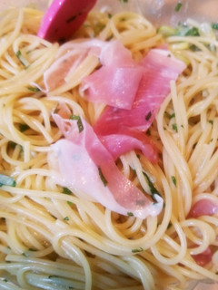和風で食べよう!生ハムパスタ❤-レシピのメイン写真