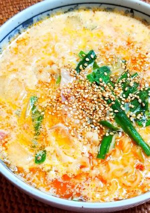 豆乳白ごま辛ラーメン-レシピのメイン写真
