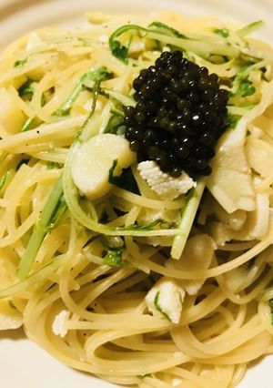 数の子＆キャビアのアーリオ・オリオパスタ-レシピのメイン写真