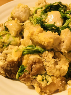 鶏肉&厚揚げの水菜・おからチャンプルー-レシピのメイン写真