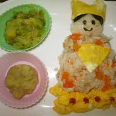 รูปของ オムライス風ひな祭りプレート♪離乳食編