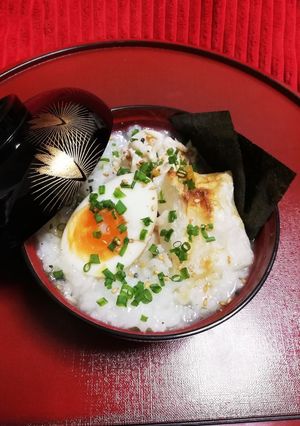 ★鶏胸肉deごま油香る中華風の七草粥★-レシピのメイン写真