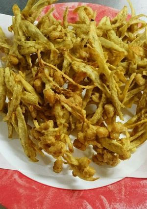 米粉でサックリ♡大豆&ごぼうのかき揚げ-レシピのメイン写真