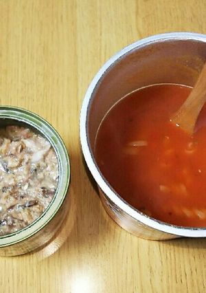 トマトパスタにちょい足し！サバ水煮缶-レシピのメイン写真