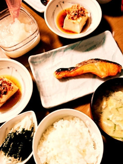 温豆腐と味噌汁-レシピのメイン写真