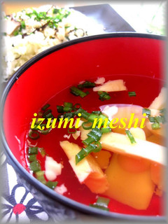 卵豆腐でお吸い物-レシピのメイン写真
