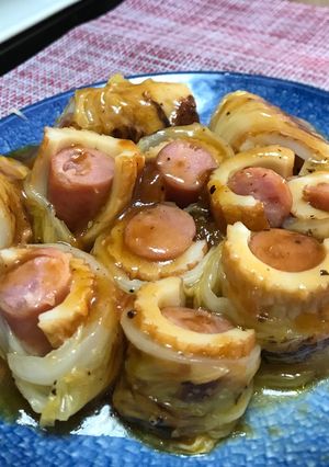 ウインナーとちくわのロール白菜-レシピのメイン写真