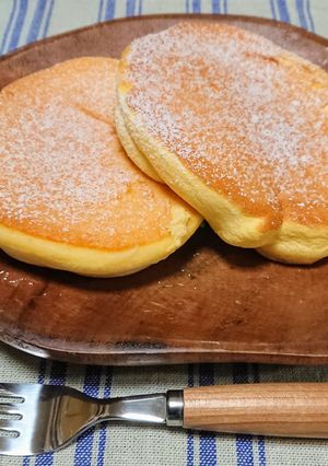 メレンゲで作る☆しゅわしゅわホットケーキ-レシピのメイン写真