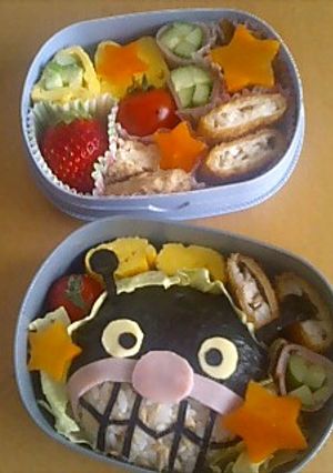 キャラ弁　バイキンマン編-レシピのメイン写真