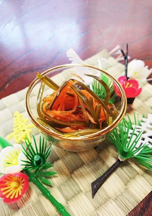 出汁をとった後の昆布で即席松前漬け-レシピのメイン写真