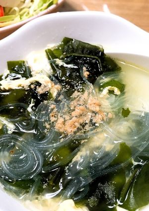 簡単♡春雨とワカメの中華スープ-レシピのメイン写真