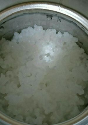 保温水筒で、お粥(研究中)→お休み-レシピのメイン写真