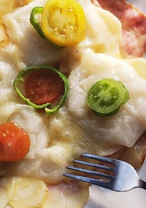貧乏でも免疫↑子供喜ぶ餅ポテトチーズピザ-レシピのメイン写真