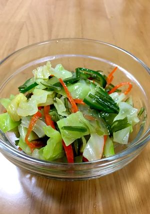 大人の給食☆海草入りゆで野菜(サラダ）-レシピのメイン写真