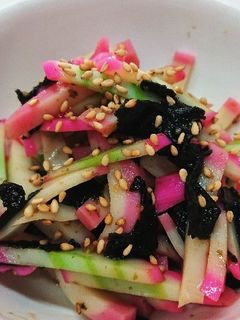 かまぼこと海苔のわさび醤油和え-レシピのメイン写真