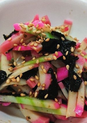 かまぼこと海苔のわさび醤油和え-レシピのメイン写真