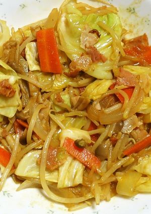 カレー味の野菜炒め　-レシピのメイン写真