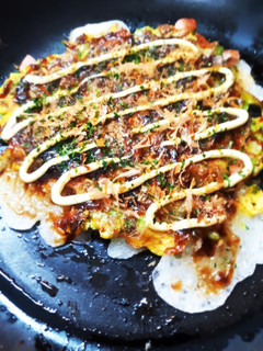 お餅のキャベツたっぷりお好み焼き-レシピのメイン写真