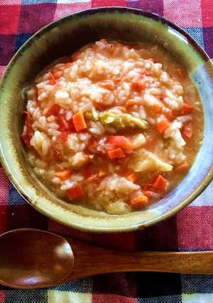 残り野菜と冷ご飯で簡単リゾット-レシピのメイン写真