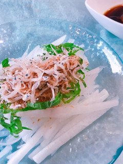 大根とちりめんの梅ポン酢サラダ-レシピのメイン写真