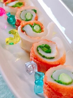 簡単おつまみ!枝豆と大葉のちくわロール-レシピのメイン写真