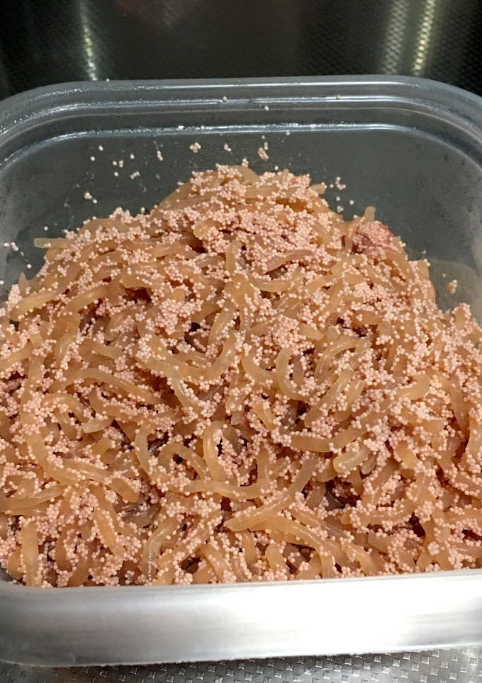 しらたきとタラコの炒め煮-レシピのメイン写真