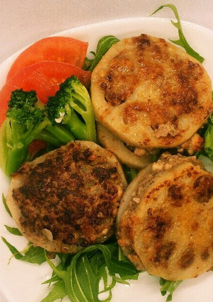 厚揚げ豆腐を使った蓮根の肉詰め-レシピのメイン写真