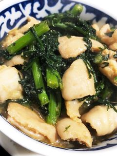 みそホルモンと春菊の煮込み-レシピのメイン写真