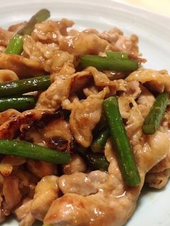 豚肉とにんにくの芽のオイスターソース炒め-レシピのメイン写真