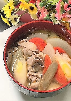 お肉ふわふわ♡我が家のメガ豚汁-レシピのメイン写真