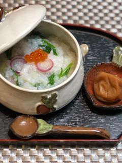 お粥*昆布茶で七草粥-レシピのメイン写真