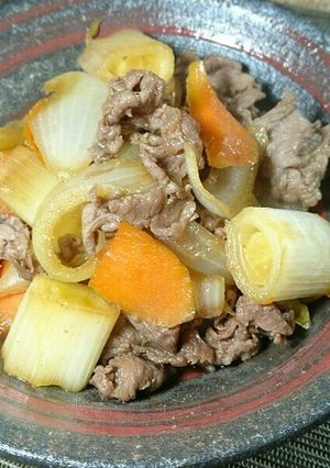 牛肉とたまねぎのすき煮-レシピのメイン写真