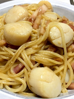 ホタテとベーコンの和風バター醤油パスタ-レシピのメイン写真