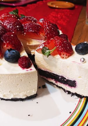 いちごのレアチーズケーキ-レシピのメイン写真