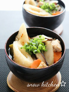 ポカポカあったかきりたんぽスープ☆-レシピのメイン写真