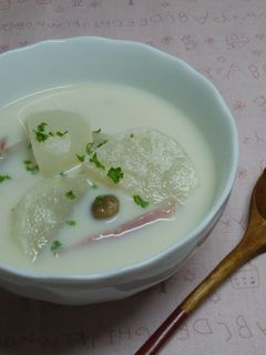 かぶの豆乳スープ-レシピのメイン写真