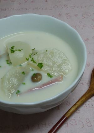 かぶの豆乳スープ-レシピのメイン写真