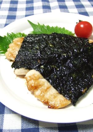 ヘルシーで美味しい☆ささ身の海苔かば焼き-レシピのメイン写真