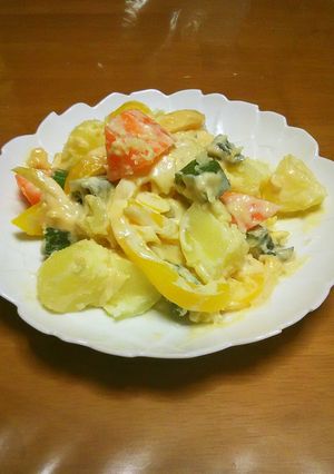 カシューナッツ入り味噌マヨ×温野菜サラダ-レシピのメイン写真