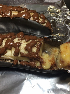 レンジで簡単?!トロトロ焼きチョコバナナ-レシピのメイン写真